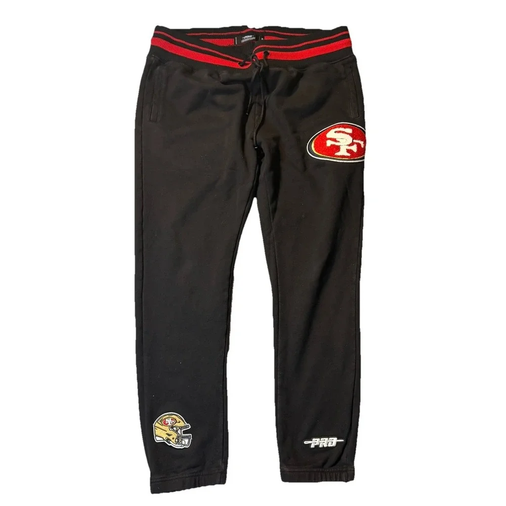 Pro Standard San Francisco 49ers Sweatpants Men's XL Black Joggers NFL Log